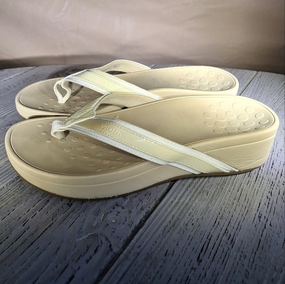 Vionic Women's Sandals 380 Hightide Cream and Tan Sz 8 - Picture 14 of 14